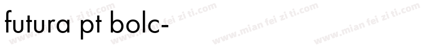 futura pt bolc字体转换